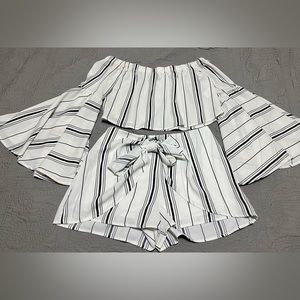 White Short & Top Set